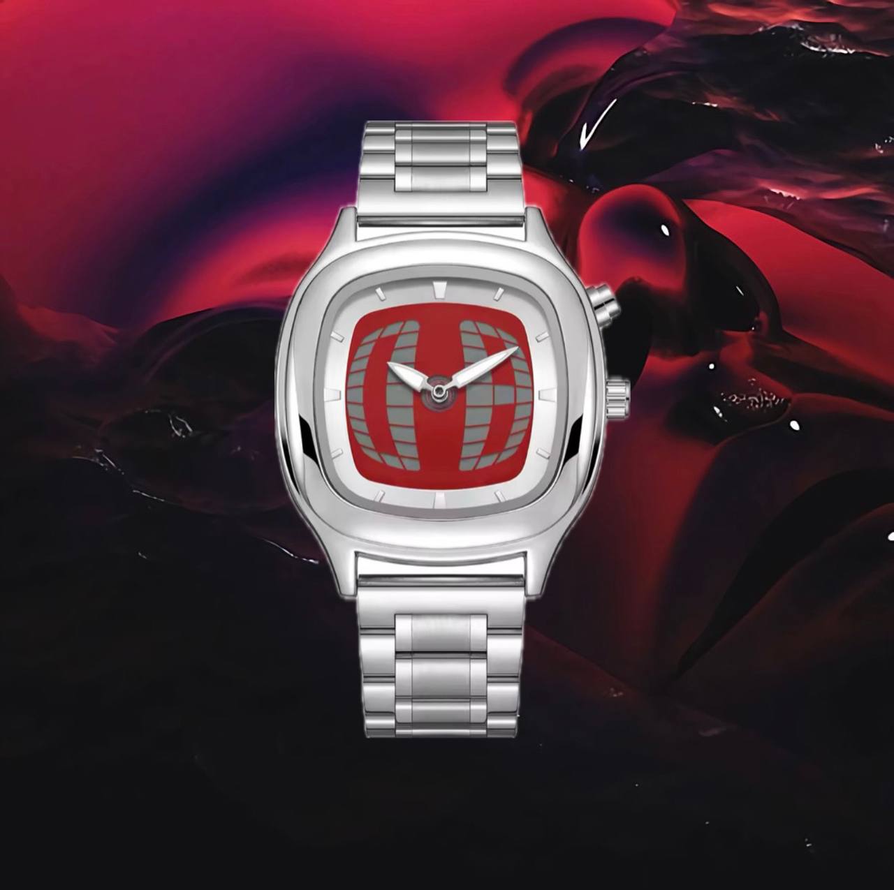 BEST SELLER SOMMER 2025 – Hand watch,  Retro Herren-damen Digitaluhr | Wasserdicht, Leuchtend, Dynamisches Display, Quarzwerk, Rosa